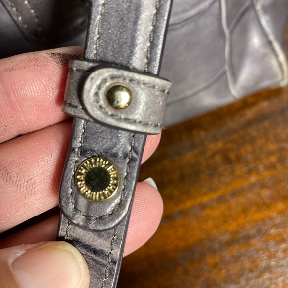 BRAHMIN MARISSA Elegant Gray Leather Handbag - Picture 6 of 14